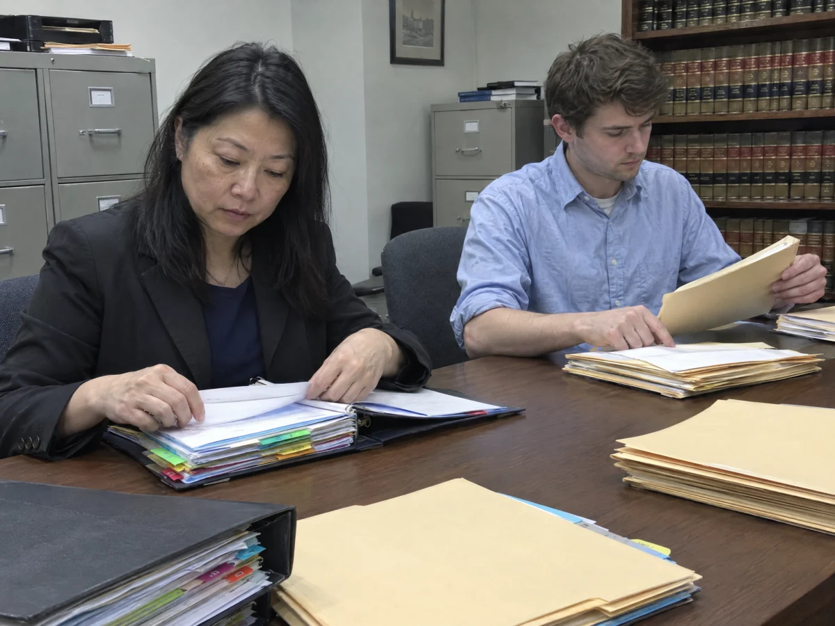 Attorney at work in a modern office